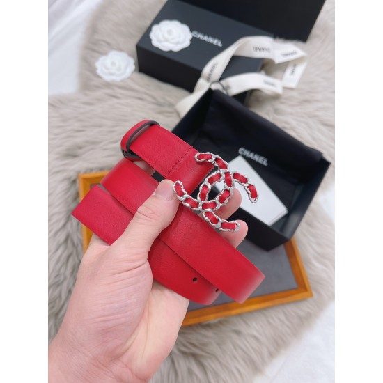 C-ANEL 香-儿女士皮带,3.0cm C-ANEL 香-儿女士皮带,3.0cm