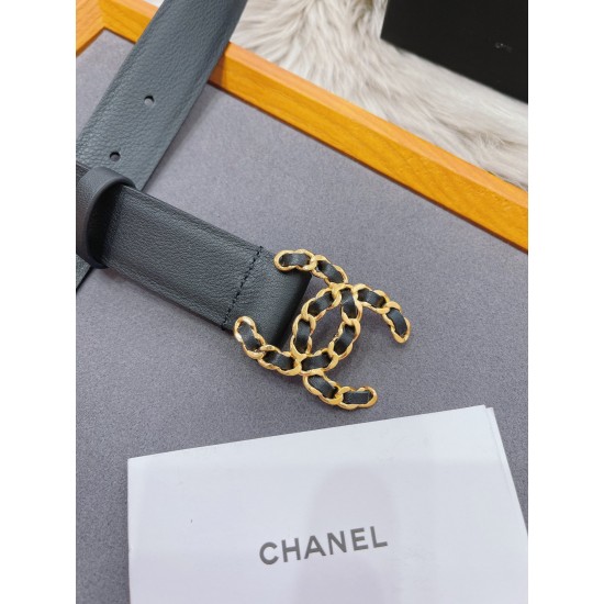 C-ANEL 香-儿女士皮带,3.0cm C-ANEL 香-儿女士皮带,3.0cm