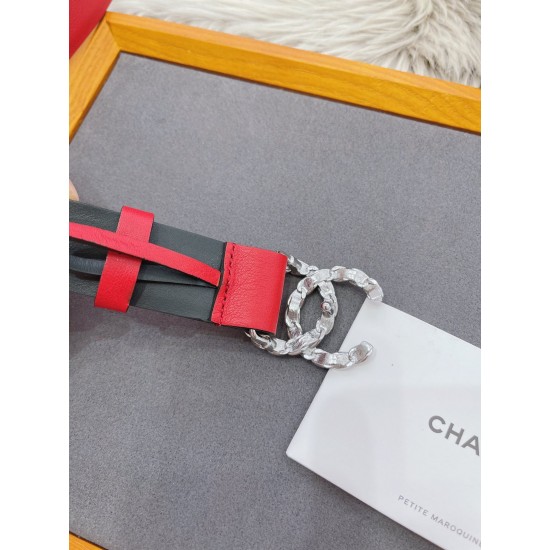 C-ANEL 香-儿女士皮带,3.0cm C-ANEL 香-儿女士皮带,3.0cm