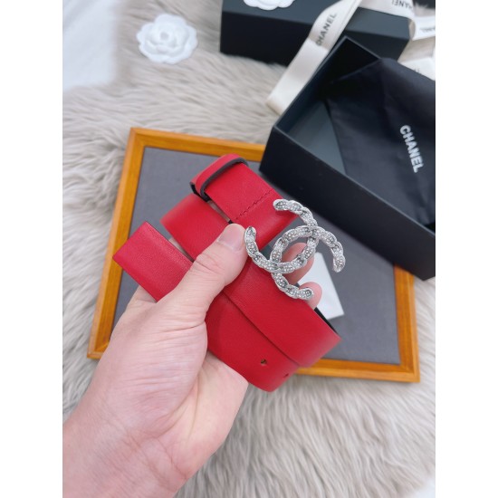 C-ANEL 香-儿女士皮带,3.0cm C-ANEL 香-儿女士皮带,3.0cm