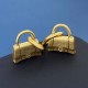 BL9402700 巴黎世家BALENCIAGA复古作旧哑光面金属饰面U型耳钉挂立体手提包包耳钉 黄铜材料 复古作旧工艺 古铜包 尺寸:约3.0×1.5×0.4cm BL9402700 巴黎世家BALENCIAGA复古作旧哑光面金属饰面U型耳钉挂立体手提包包耳钉 黄铜材料 复古作旧工艺 古铜包 尺寸:约3.0×1.5×0.4cm