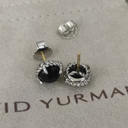 Hl76750David Yurman  主石8mm 四爪耳钉。紫、蓝、黄、黑、珍珠、五种款式