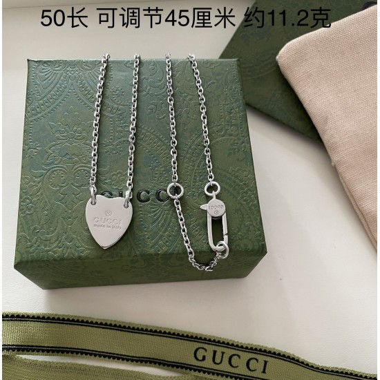 新品❤️标识心形吊坠银项链 纯银渡铂金 精致气质款 新品❤️标识心形吊坠银项链 纯银渡铂金 精致气质款