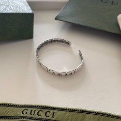[新品]“Maison de l&#x27;Amour”纯银手镯 男女同款