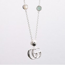 新款双G贝母松石项链 经典双G标志 自带仙气的一套 项链size:42cm 可调节 编号881905515
