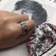 时尚虎头银戒指 外圈蓝色是滴胶工艺 号数15.17.19.21.22.24.号 时尚虎头银戒指 外圈蓝色是滴胶工艺 号数15.17.19.21.22.24.号