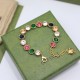 HL600A30Gucci 古驰 彩钻手链 亚金材质 带虎头尾牌 HL600A30Gucci 古驰 彩钻手链 亚金材质 带虎头尾牌
