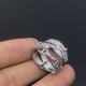 戒指 新品三合一猪鼻子戒指 码号:6.7.8# 编号:BB114700 戒指 新品三合一猪鼻子戒指 码号:6.7.8# 编号:BB114700