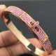 新款满钻粉钻猪鼻子手镯 编号:HL459A80 新款满钻粉钻猪鼻子手镯 编号:HL459A80