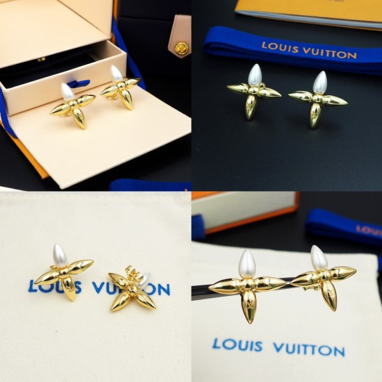 Hl65700驴家Louisette 耳环分别以珠光树脂和耀目金属构筑 Monogram 花卉的尖头花瓣,含蓄点缀 LV 字母铭纹,与 Louisette 系列单品搭配相宜 Hl65700驴家Louisette 耳环分别以珠光树脂和耀目金属构筑 Monogram 花卉的尖头花瓣,含蓄点缀 LV 字母铭纹,与 Louisette 系列单品搭配相宜