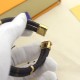 现货 LV手链双层皮老花锁头手链800A10 现货 LV手链双层皮老花锁头手链800A10