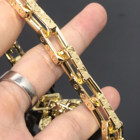 新品黄金色竹节项链 编号:FJ837A40 新品黄金色竹节项链 编号:FJ837A40