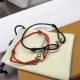 Lv手绳 新款V字转运手绳 黑绳 红绳 编号:B8045600 Lv手绳 新款V字转运手绳 黑绳 红绳 编号:B8045600