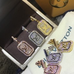 耳吊 新款满天星小方牌耳吊 黄金 玫瑰金 白金 编号：BL814750