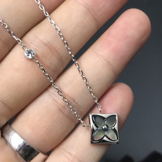 高级灰贝 单花经典款尖花圆花贝母项链手链 白金 玫瑰金 黄金 编号:BZ416700 高级灰贝 单花经典款尖花圆花贝母项链手链 白金 玫瑰金 黄金 编号:BZ416700
