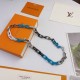 Hl76A80 MONOGRAM CHAIN 项链新款LOUIS VUITTON路易威登多色钯漆饰面项链 搭配同款手链绝绝子 Hl76A80 MONOGRAM CHAIN 项链新款LOUIS VUITTON路易威登多色钯漆饰面项链 搭配同款手链绝绝子