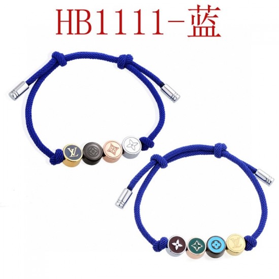 LV编制绳手镯返单 颜色:青色,橙色,粉色,黑色,红色,咖啡色,蓝色,黄色-HL111682 LV编制绳手镯返单 颜色:青色,橙色,粉色,黑色,红色,咖啡色,蓝色,黄色-HL111682
