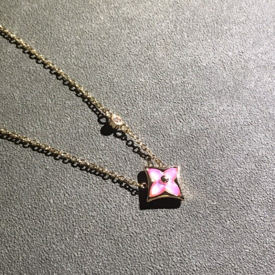 新品迷你粉贝迷你尖花项链 编号:BC313650 新品迷你粉贝迷你尖花项链 编号:BC313650