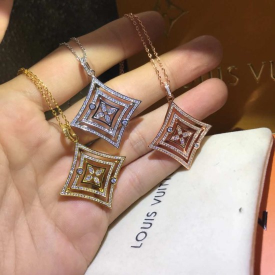 LV项链 新款满天星大尖花项链 LV项链 新款满天星大尖花项链
