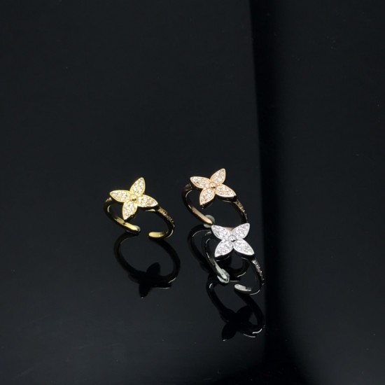 戒指 新品满天星尖花戒指 黄金 白金 玫瑰金 编号:AP806509 戒指 新品满天星尖花戒指 黄金 白金 玫瑰金 编号:AP806509