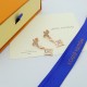 Hl64760驴家四叶花耳钉,三色 Hl64760驴家四叶花耳钉,三色