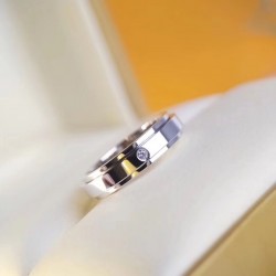 单钻旋转情侣戒指 采用CNC精雕复刻高版本 现货供应 编号：A0738708 玫瑰金 白金