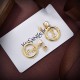 YX800A00❤️YSL 圣罗兰 字母耳钉 原装黄铜材质 Yves Saint Laurent 创立于1961年 优雅抽象大胆别致的设计风格使它成为奢华时尚界著名的品牌之一。引领精致、时尚、新颖的法
