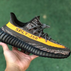 350v2黑灰橙 特供版LJR出品  Adidas Yeezy 350 V2黑灰橙 椰子HQ7045
