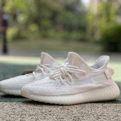 350v2纯白2.0 特供版 LJR出品 Adidas Yeezy 350 V2 纯白2.0 白冰淇淋 侧透椰子HQ6