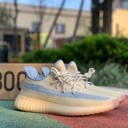 350v2亚麻黄满天星 纯原版Adidas Yeezy 350 V2 奶油 亚麻黄椰子侧透满天星 FY5158 尺码：36-46.5