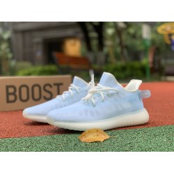 350v2半透明白蓝 adidas Yeezy 350 V2 白蓝 半透明 爆米花 专属 GW2869