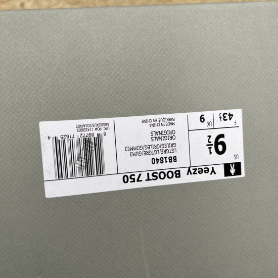 椰子750夜光 全新版本⚡️Adidas Yeezy 750 Boost Glow Dark侃爷夜光灰椰子BB1840 椰子750夜光 全新版本⚡️Adidas Yeezy 750 Boost Glow Dark侃爷夜光灰椰子BB1840