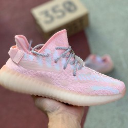 350v3粉水滴 Yeezy 350 V3 Runner 粉水滴鞋面夜光半透明橡胶覆盖，类似于水滴的流体轮廓，非常独特 依然Boost加持 FC9217