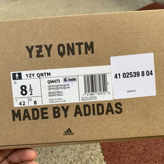 椰子篮球鞋 纯原版 Adidas Yeezy Basketball QNTM 黑灰拼接休闲版椰子篮球鞋 Q46473 尺码:40-46.5 椰子篮球鞋 纯原版 Adidas Yeezy Basketball QNTM 黑灰拼接休闲版椰子篮球鞋 Q46473 尺码:40-46.5