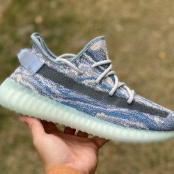 椰子350v2水洗蓝 真爆米花 adidas originals Yeezy boost 350 V2 &quot;MX Blue&quot; 低帮 蓝色 GW3375