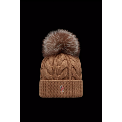 MONCLER GRENOBLE BEANIE WITH POM POM