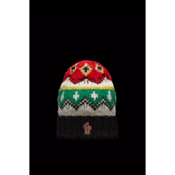 MONCLER GRENOBLE ALPACA &amp;amp; WOOL JACQUARD BEANIE