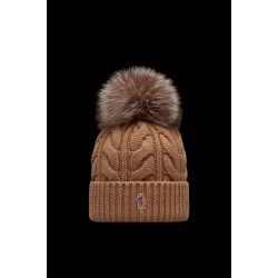 MONCLER GRENOBLE BEANIE WITH POM POM