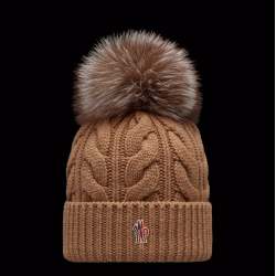MONCLER GRENOBLE BEANIE WITH POM POM