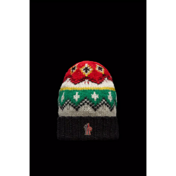 MONCLER GRENOBLE ALPACA &amp;amp; WOOL JACQUARD BEANIE