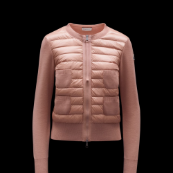 MONCLER Wool and nylon cardigan