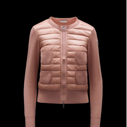 MONCLER Wool and nylon cardigan