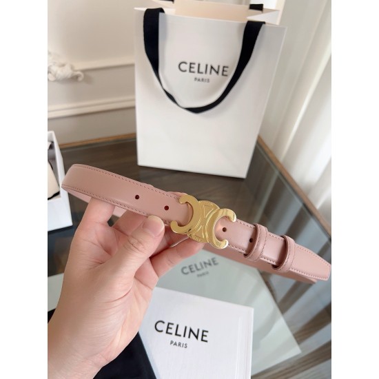 赛琳 CELINE女士皮带,小牛皮质感搭配独特凯旋门扣,颜色粉红色 宽2.4cm 低调中暗藏奢华,轻松点亮穿搭 。手工缝制 c12480 赛琳 CELINE女士皮带,小牛皮质感搭配独特凯旋门扣,颜色粉红色 宽2.4cm 低调中暗藏奢华,轻松点亮穿搭 。手工缝制 c12480