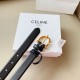 TRIOMPHE中号标志印花牛皮革腰带 TRIOMPHE中号标志印花牛皮革腰带