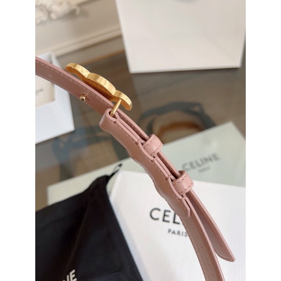 赛琳 CELINE女士皮带,小牛皮质感搭配独特凯旋门扣,颜色粉红色 宽2.4cm 低调中暗藏奢华,轻松点亮穿搭 。手工缝制 c12480 赛琳 CELINE女士皮带,小牛皮质感搭配独特凯旋门扣,颜色粉红色 宽2.4cm 低调中暗藏奢华,轻松点亮穿搭 。手工缝制 c12480