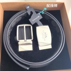 coach蔻驰 高品质  3.7cm 高真空电镀五金 ， 可双面使用 旋转扣 双扣套装 配专柜挂牌及包装礼盒