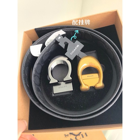 coach蔻驰 高品质 3.7cm 高真空电镀五金 , 可双面使用 旋转扣 双扣套装 配专柜挂牌及包装礼盒 coach蔻驰 高品质 3.7cm 高真空电镀五金 , 可双面使用 旋转扣 双扣套装 配专柜挂牌及包装礼盒