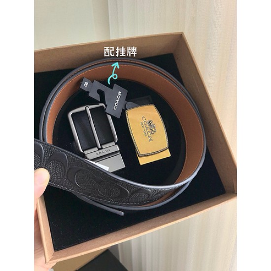 coach蔻驰 高品质 3.7cm 高真空电镀五金 , 可双面使用 旋转扣 双扣套装 配专柜挂牌及包装礼盒 coach蔻驰 高品质 3.7cm 高真空电镀五金 , 可双面使用 旋转扣 双扣套装 配专柜挂牌及包装礼盒