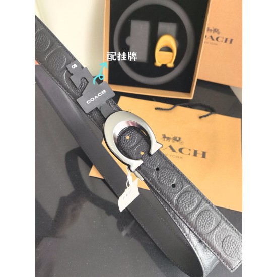 coach蔻驰 高品质 3.7cm 高真空电镀五金 , 可双面使用 旋转扣 双扣套装 配专柜挂牌及包装礼盒 coach蔻驰 高品质 3.7cm 高真空电镀五金 , 可双面使用 旋转扣 双扣套装 配专柜挂牌及包装礼盒