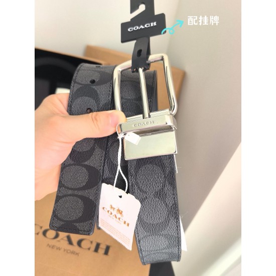coach蔻驰 高品质 3.7cm 高真空电镀五金 , 可双面使用 旋转扣 双扣套装 配专柜挂牌及包装礼盒 coach蔻驰 高品质 3.7cm 高真空电镀五金 , 可双面使用 旋转扣 双扣套装 配专柜挂牌及包装礼盒